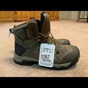 Men’s Keen Steel Toe Waterproof Boots Size 8.5